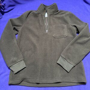Sonoma Mens Medium Sage Green Sherpa Fleece Jacket New w/o Tags Excellent Warm
